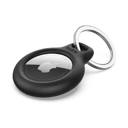 Belkin Secure Holder With Key Ring for AirTag - Black (F8W973btBLK), Twist  Lock Design, Raised E...