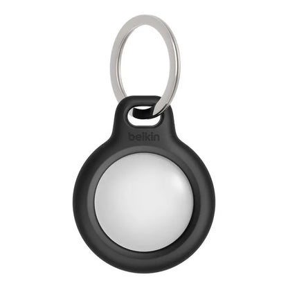 Belkin Secure Holder With Key Ring for AirTag - Black (F8W973btBLK), Twist  Lock Design, Raised E... - Image 2