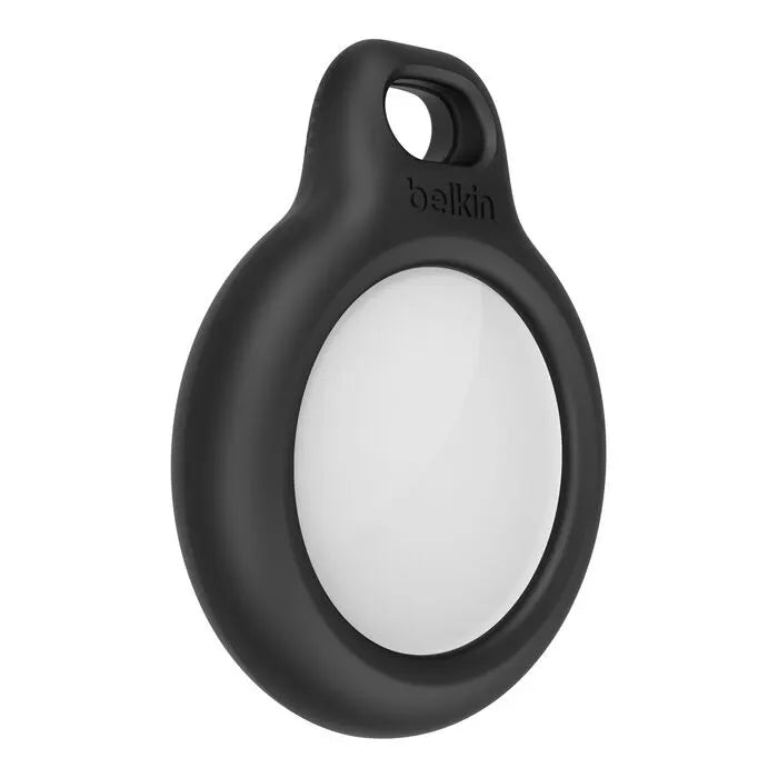 Belkin Secure Holder With Key Ring for AirTag - Black (F8W973btBLK), Twist  Lock Design, Raised E... - Image 3