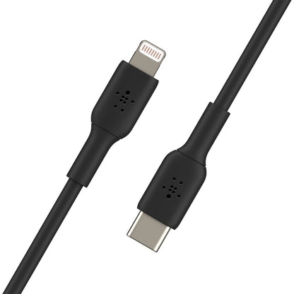 Belkin BoostCharge Lightning to USB-C Cable (1M) - Black (CAA003bt1MBK),3A/18W,480Mbps, 25K+ Bend... - Image 3