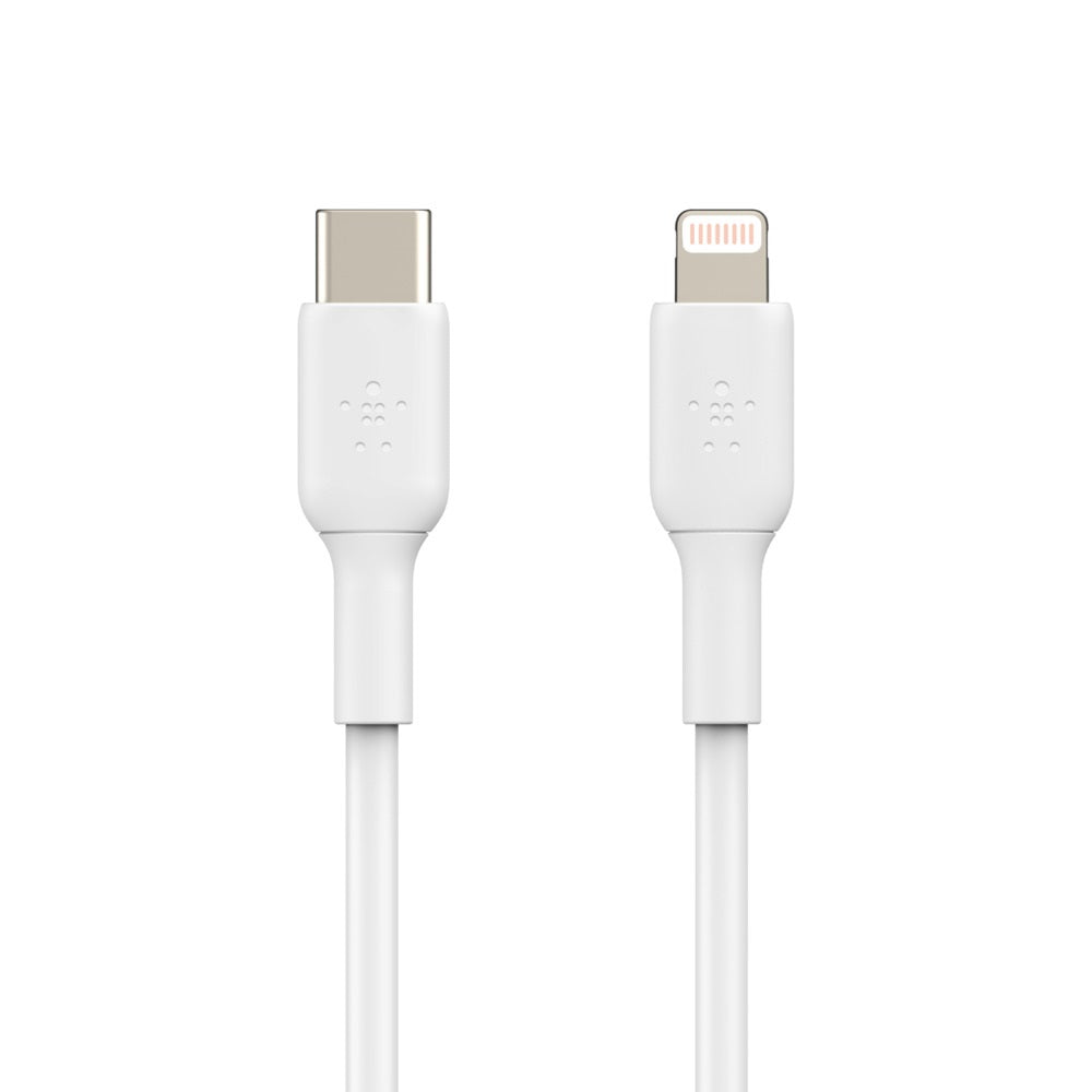 Belkin BoostCharge Lightning to USB-C Cable (1M) - White (CAA003bt1MWH), 3A/18W,480Mbps,25K+ Bend... - Image 2