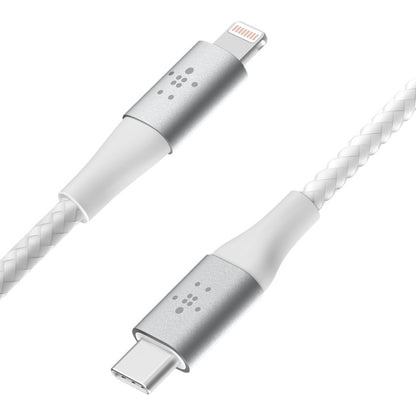 Belkin BoostCharge Braided Lightning to USB-C Cable (2M) - White (CAA004bt2MWH),3A/18W,480Mbps,30... - Image 4