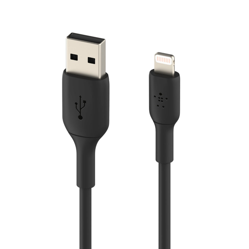 Belkin BoostCharge Lightning to USB-A Cable (2M) - Black (CAA001bt2MBK), 2.4A/12W, 480Mbps, 25K+... - Image 2