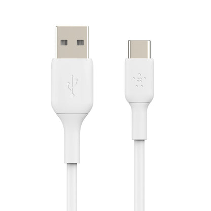 Belkin BoostCharge USB-C to USB-A Cable (1M) - White (CAB001bt1MWH), 3A/15W, 480Mbps, 25K+ Bend,... - Image 3