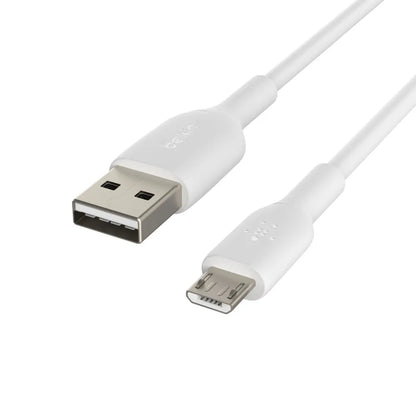 Belkin BoostCharge USB-A to Micro-USB Cable (1M) - White (CAB005bt1MWH), 25K+ Bends, USB-IF Certi... - Image 2