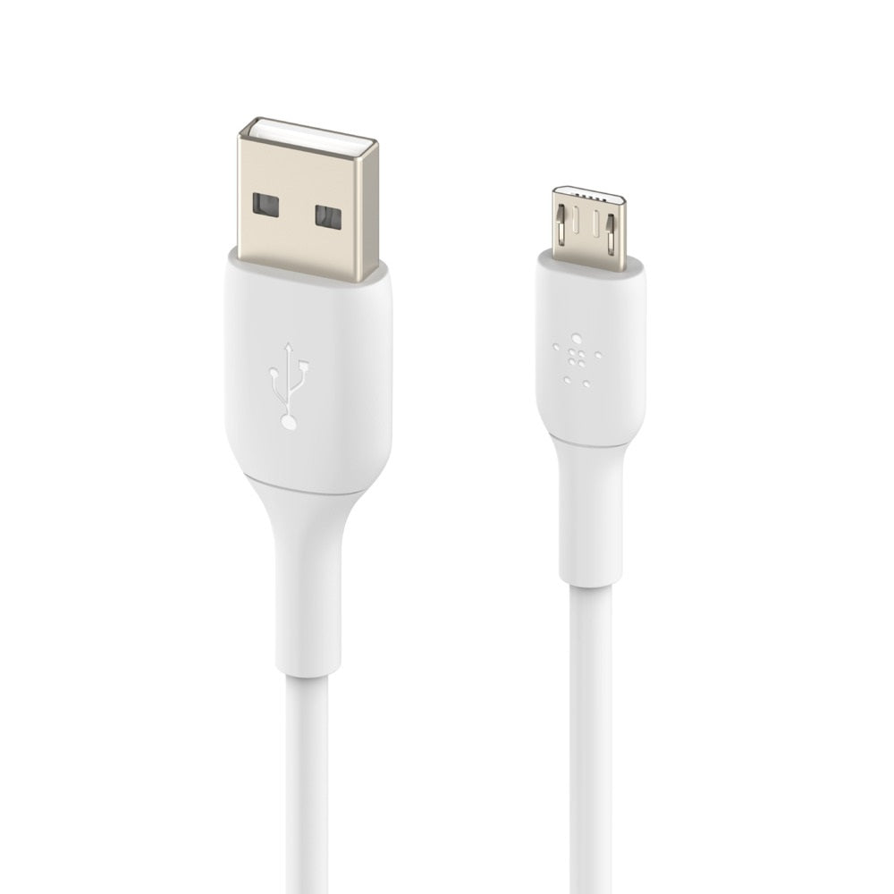 Belkin BoostCharge Micro-USB to USB-A Cable (1M) - White (CAB005bt1MWH), 7.5W, 480Mbps, 25K+ Bend... - Image 3