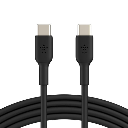 Belkin BoostCharge USB-C to USB-C Cable (2M) - Black (CAB003bt2MBK), 3A/60W, 480Mbps, 25K+ Bends,...