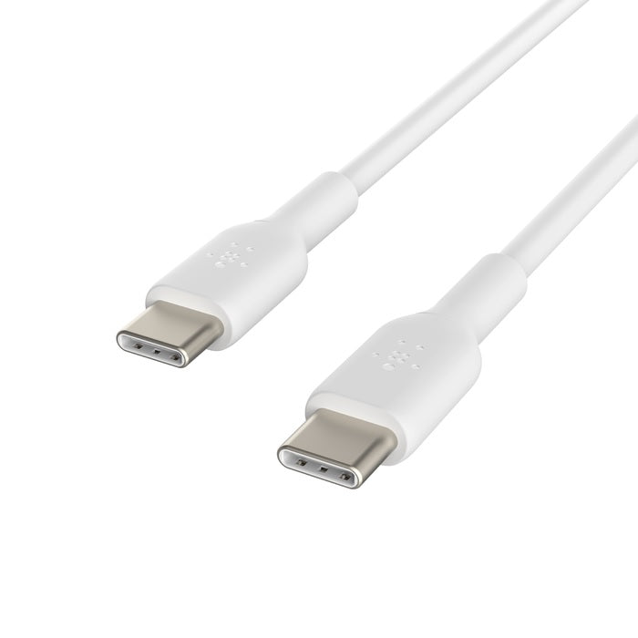 Belkin BoostCharge USB-C to USB-C Cable (1M) - White (CAB003bt1MWH), 3A/60W, 480Mbps, 25K+ Bends,... - Image 3