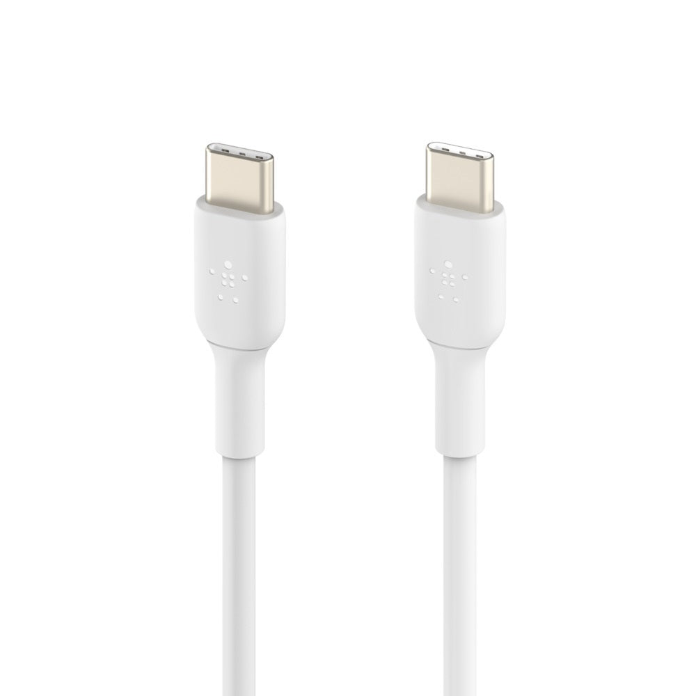 Belkin BoostCharge USB-C to USB-C Cable (2M) - White (CAB003bt2MWH), 3A/60W, 480Mbps, 25K+ Bends,... - Image 2