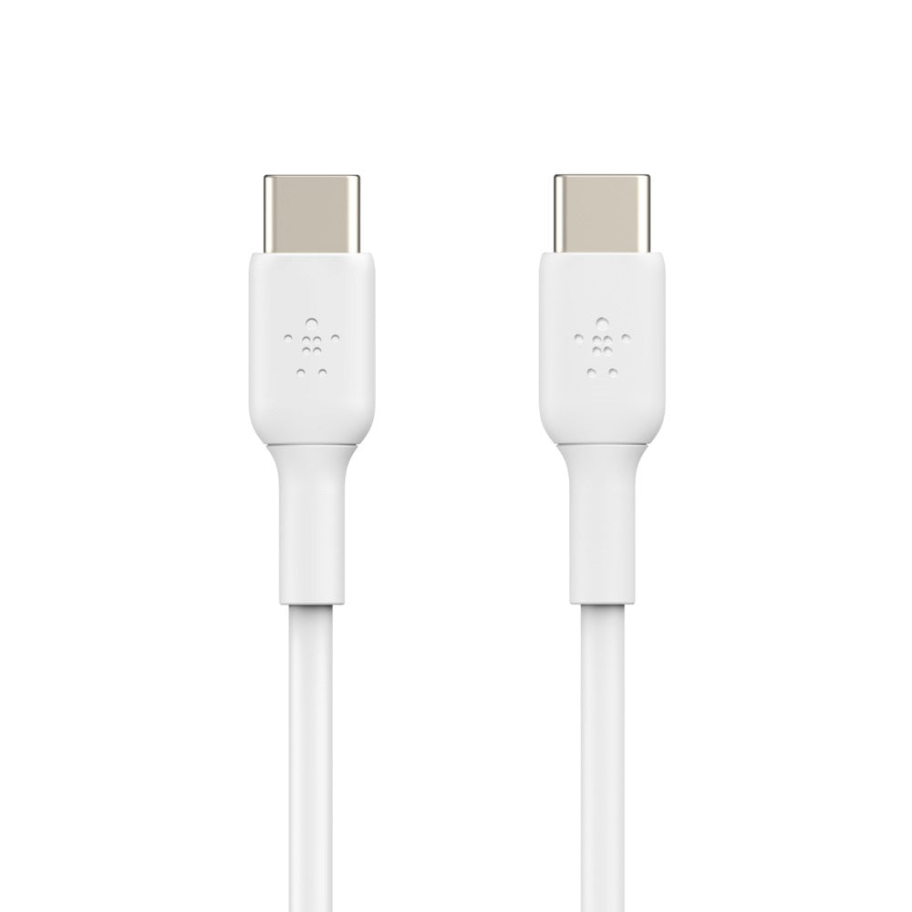 Belkin BoostCharge USB-C to USB-C Cable (2M) - White (CAB003bt2MWH), 3A/60W, 480Mbps, 25K+ Bends,... - Image 3