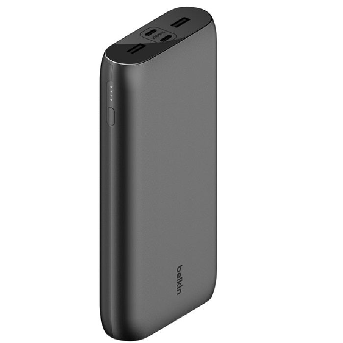 Belkin BoostCharge 26k mAh Power Bank (4 Port ) + USB-C to USB-C Cable (45CM) - Black (BPB016BTBK...