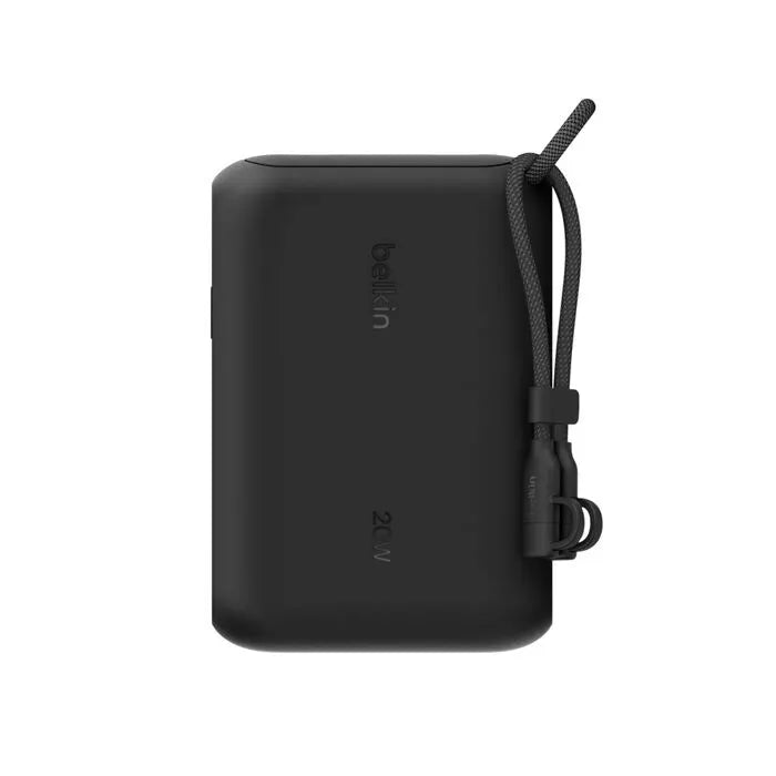 Belkin BoostCharge 10K mAh Power Bank with Display w/ Integrated  USB-C Cable 60W(15cm)- Black(BP... - Image 3