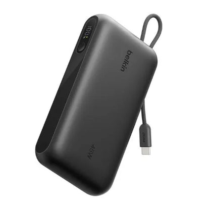 Belkin UltraCharge 20K mAh Power Bank  Display w/ Integrated USB-C Cable(20cm)-Black(BPB030fqBK),...