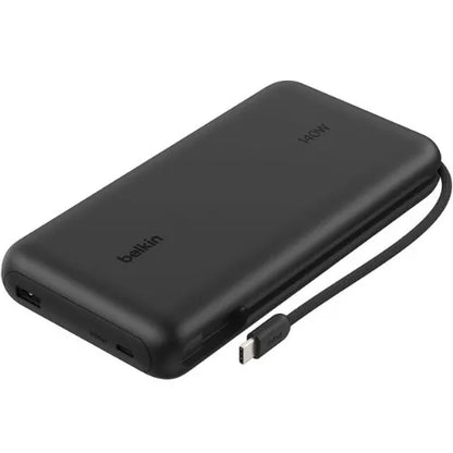 Belkin UltraCharge Pro 25K mAh Laptop Power Bank w/ 140W Integrated USB-C Cable(35CM) - Black(BPB...