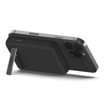 Belkin BoostCharge 5K mAh Magnetic Wireless Power Bank + USB-C Cable + Stand - Black (BPD004btBK)... - Image 2