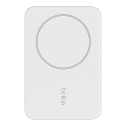 Belkin BoostCharge 5K mAh Magnetic Wireless Power Bank + USB-C Cable + Stand - White (BPD004btWT)... - Image 4