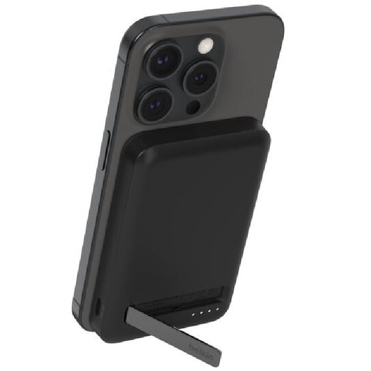 Belkin BoostCharge Pro 5k mAh Magnetic Power Bank With Qi2 + USB-C Cable (1M) - Black (BPD006btBK...