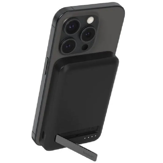 Belkin BoostCharge Pro Magnetic 5K Power Bank w/ Qi2(15W)+USB-C Cable(1M))+Integrated Kickstand...
