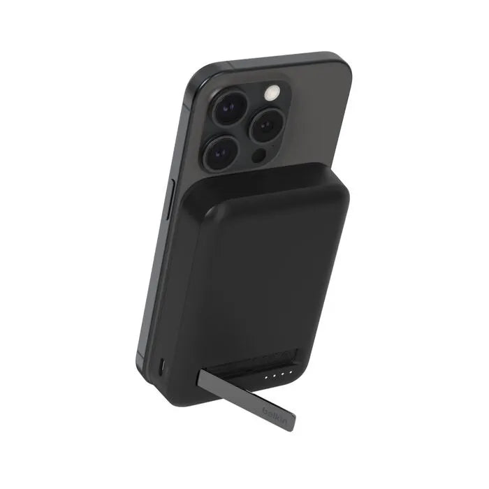 Belkin BoostCharge Pro Magnetic 10K Power Bank w/ Qi2 (15W)+USB-C Cable(1M)+Integrated Kickstand...