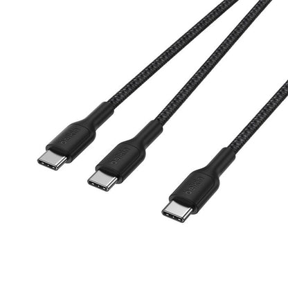 Belkin BoostCharge Pro Braided USB-C to Dual USB-C Cable (1.5M) - Black (CAC004fq1.5MBK), 140W, 4... - Image 3