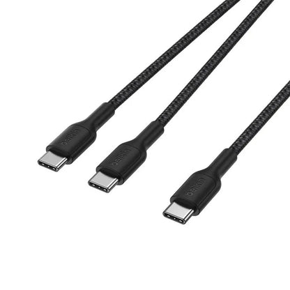 Belkin BoostCharge Pro Braided USB-C to Dual USB-C Cable (1.5M) - Black (CAC004fq1.5MBK), 140W, 4... - Image 3
