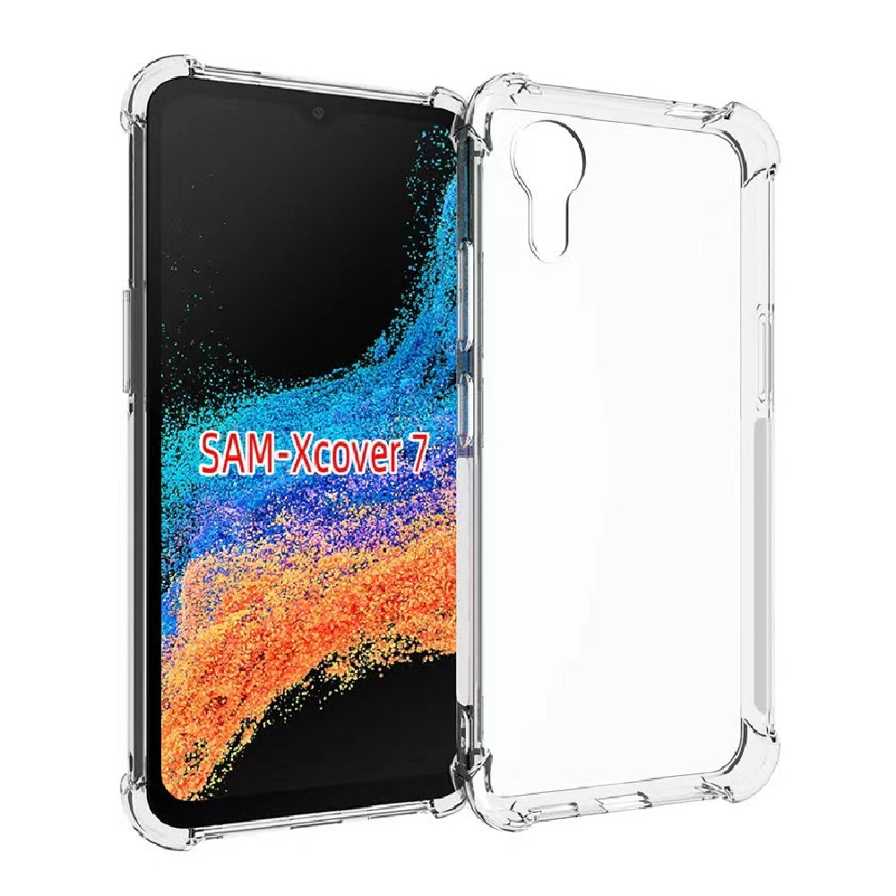 USP Samsung Galaxy Xcover7 (6.6') Jelly Clear Case - Shockproof, DropProof, Tough Gel, Flexibilty...