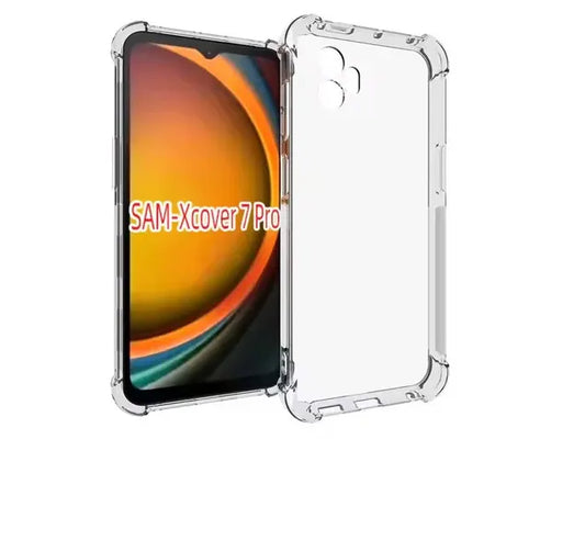 USP Samsung Galaxy  Xcover7 Pro (6.6') Jelly Clear Case - Shockproof, DropProof, Tough Gel, Flexi...