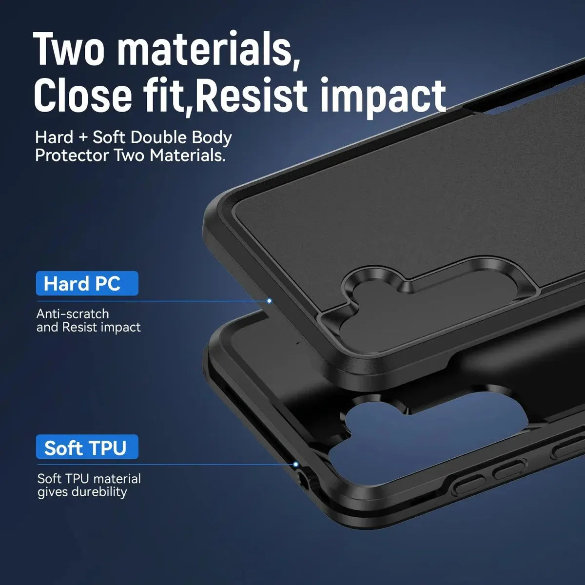 USP Rugged Samsung Galaxy S25 FE (6.7') Armor Light Case Black - Drop Resistant, Scratch Resistan... - Image 4