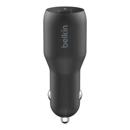 Belkin BoostCharge 36W Dual USB-C Car Charger - Black (CCB002btBK), 2xUSB-C (18W), Safe  Optimize... - Image 3