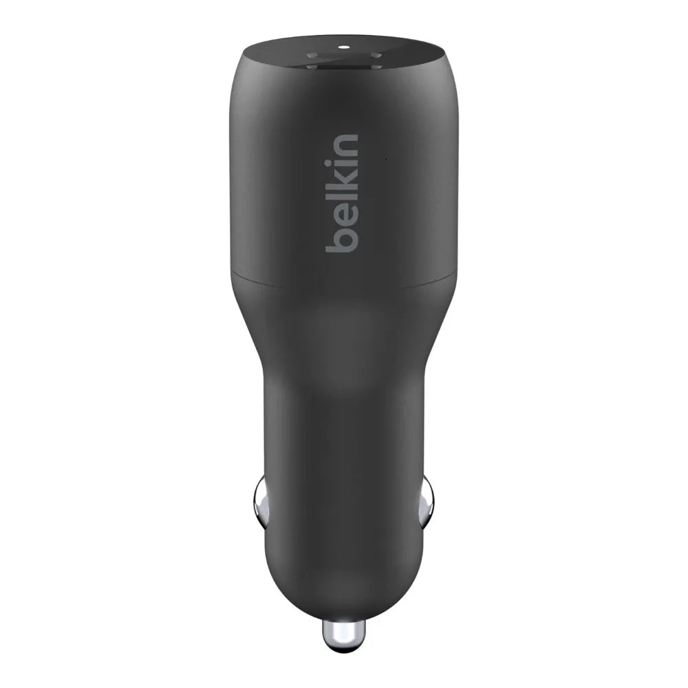 Belkin BoostCharge Dual 36W USB-C Car Charger - Black(CCB002btBK), 2xUSB-C(18W),Safe  Optimized,B... - Image 3