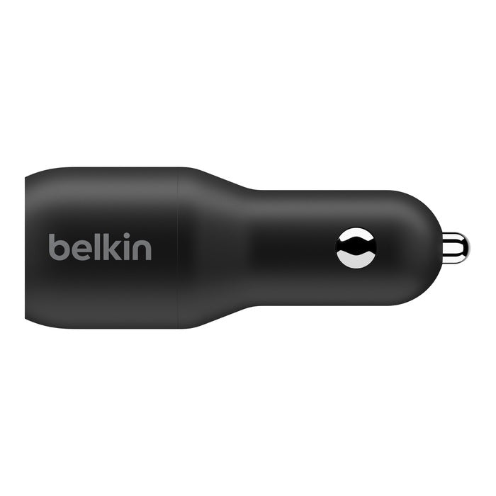 Belkin BoostCharge 36W Dual USB-C Car Charger - Black (CCB002btBK), 2xUSB-C (18W), Safe  Optimize... - Image 4