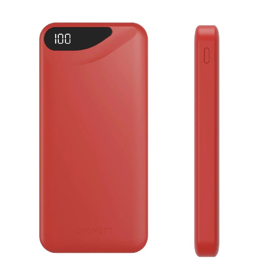 Cygnett ChargeUp Boost 3rd Gen 10K mAh Power Bank -Red(CY4343PBCHE),1x USB-C(15W),2x USB-A(12W),1... - Image 3