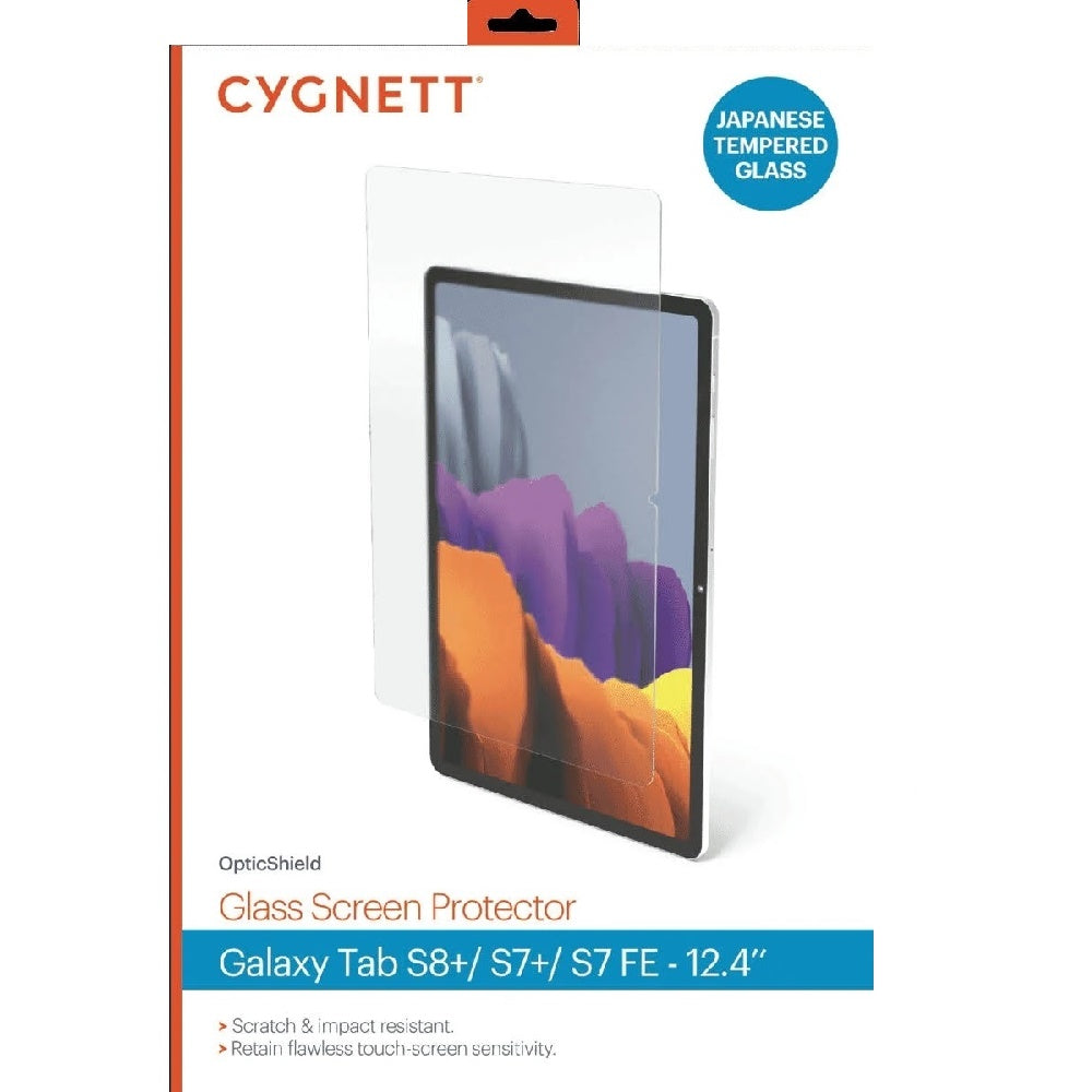 Cygnett OpticShield Samsung Galaxy Tab S10+/Tab S9+ /Tab S9 FE+ /Tab S8+/Tab S7+(12.4')Tempered G... - Image 2
