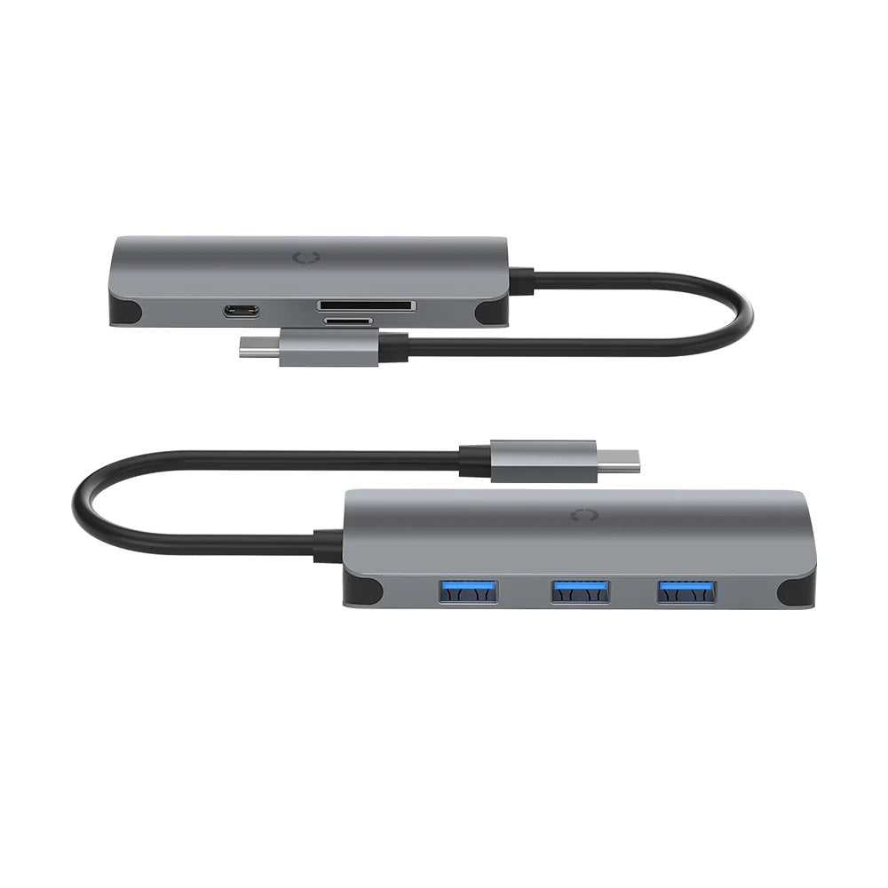Cygnett Unite SlimMate 6-in-1 USB-C Multiport Hub Adapter Dock-(CY3316HUBC3)3xUSB-A 3.0 1xUSB-C 1... - Image 4