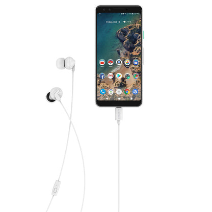 Cygnett Essentials USB-C Earphones - White (CY2868HEUSB),Built-in Microphone for Phone Calls, Con... - Image 2
