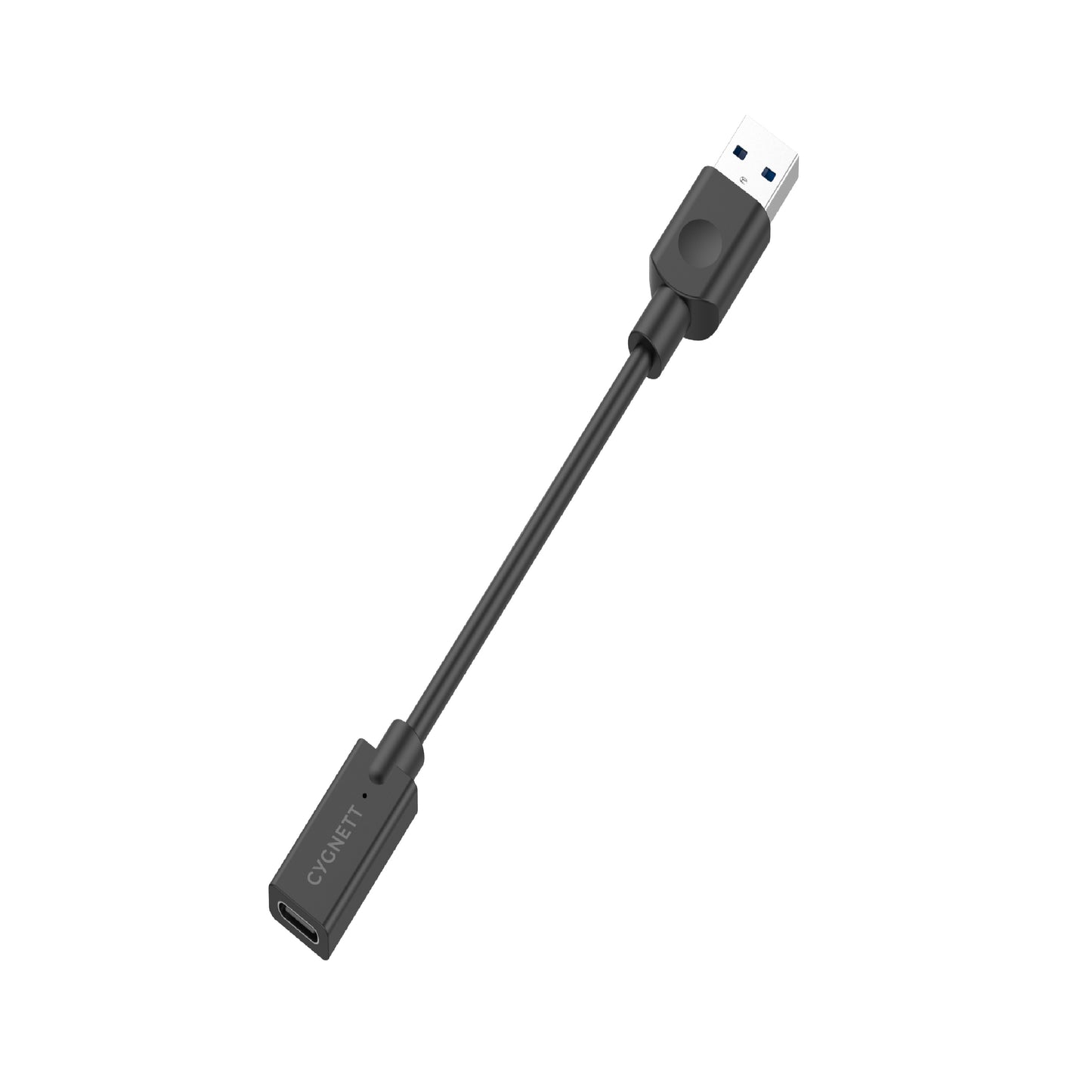 Cygnett Essentials USB-A Male to USB-C Female (10CM) Cable Adapter - Black(CY3321PCUSA),5GBPS Fas... - Image 4