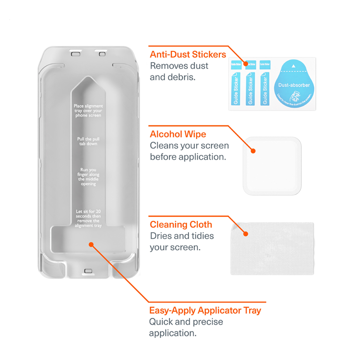 Cygnett GlareShield Apple iPhone 16 Pro Max (6.9') Screen Protector -(CY5076CPTGL),Edge To Edge P... - Image 2