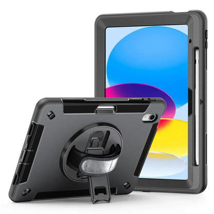 USP Rugged Apple iPad (11') (A16) (11th Gen) / iPad (10.9') (10th Gen) Case Black -Built-in-Kicks...