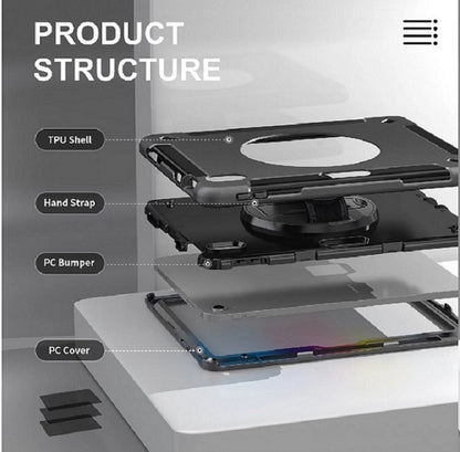 USP Rugged Apple iPad (11.0') 11th Gen (A16) / iPad 10th Gen (10.9') Case Black - Built-in-Kickst... - Image 4