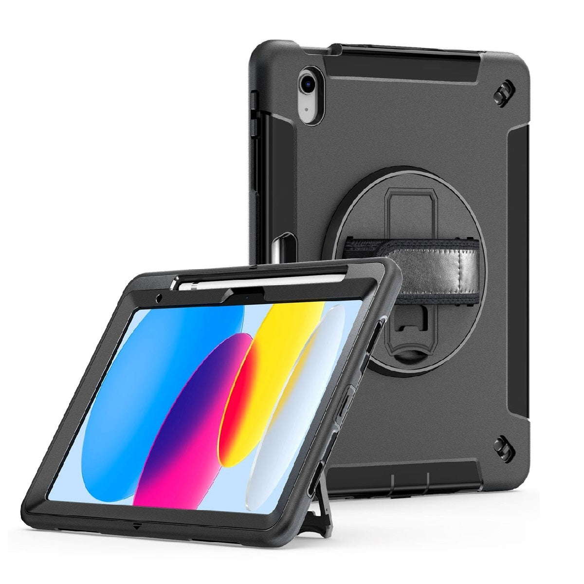 USP Rugged Apple iPad Air (9.7') (2nd/1st Gen) / iPad (9.7') (6th/5th Gen) Case Black - Built-in... - Image 2