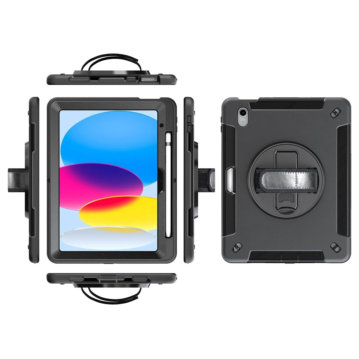 USP Rugged Apple iPad Air (9.7') (2nd/1st Gen) / iPad (9.7') (6th/5th Gen) Case Black - Built-in... - Image 3