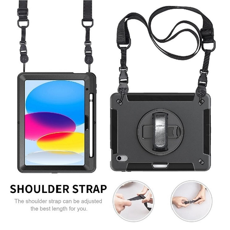 USP Rugged Apple iPad Mini (7.9') (5th/4th Gen) Case Black - Built-in-Kickstand, Adjustable Hand... - Image 3