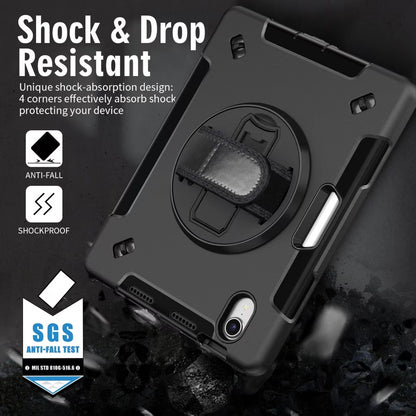 USP Rugged Apple iPad Mini A17 Pro (7th Gen)/ iPad Mini (8.3') (6th Gen) Case with Sling Black-Bu... - Image 4