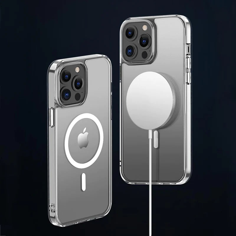 Phonix Apple iPhone 14 Pro Clear Rock Hard Case with MagSafe - Ultra-thin, Lightweight, Non-slip,... - Image 3