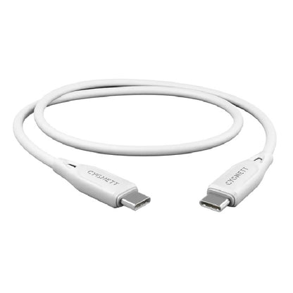 Cygnett Essentials USB-C to USB-C (2.0) Cable (1M) - White (CY4692PCTYC), 3A/60W, 480Mbps, Turbo... - Image 2