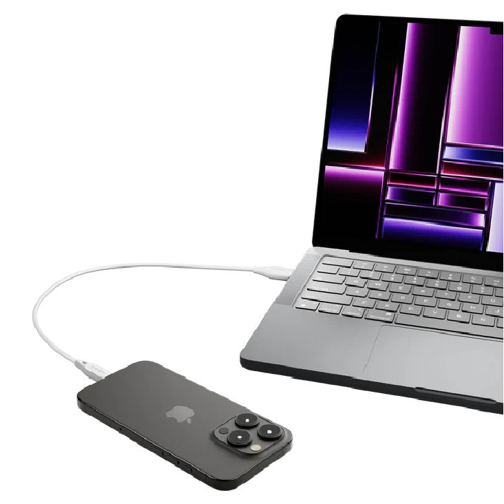 Cygnett Essentials Lightning to USB-A (2.0) Cable (1M) - White (CY4700PCCAL), 2.4A/12W, 480Mbps,... - Image 3