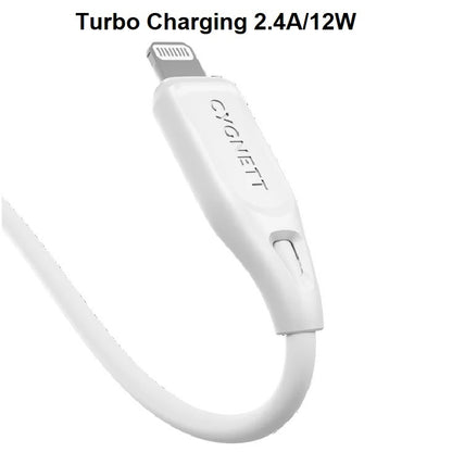 Cygnett Essentials Lightning to USB-A (2.0) Cable (1M) - White (CY4700PCCAL), 2.4A/12W, 480Mbps,... - Image 4