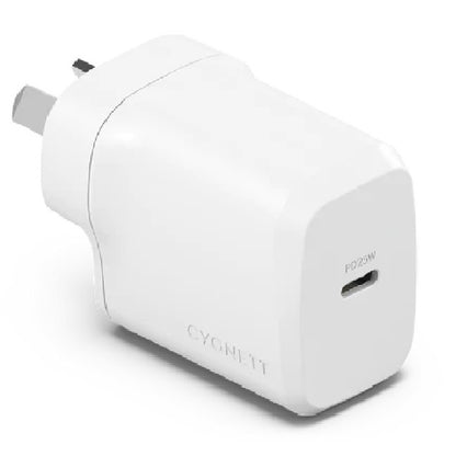 Cygnett PowerPlus 25W USB-C PD Fast Wall Charger - White (CY4734PDWCH), Portable,Best for iPhone,...