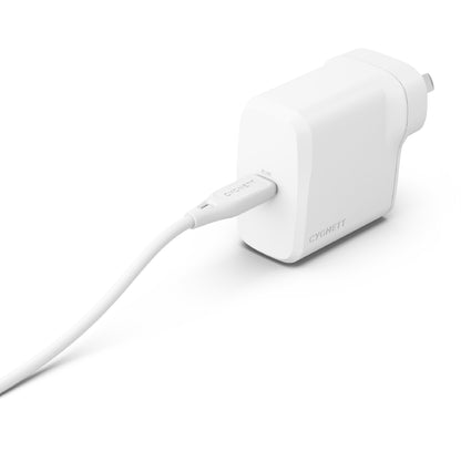 Cygnett PowerPlus 45W USB-C PD GaN Fast Wall Charger -White(CY4738PDWCH),Portable,Best for iPhone... - Image 2