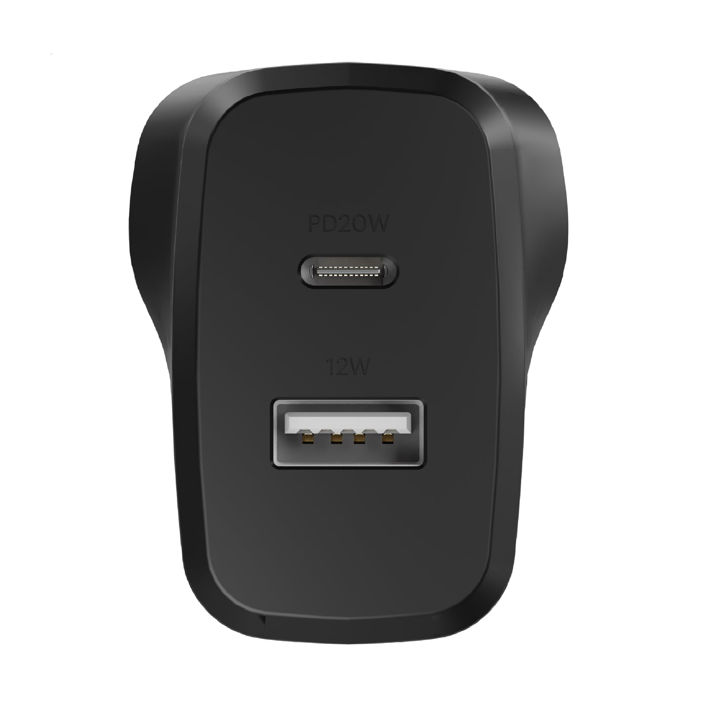 Cygnett PowerPlus 32W Dual Port (20W USB-C + 12W USB-A) PD Fast Wall Charger-Black(CY4773PDWCH),P... - Image 2